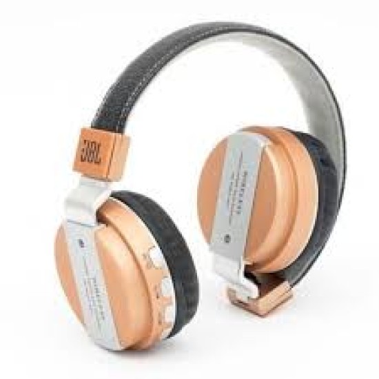 HEADPHONES WIRELESS STEREO SUPER BASS HEADSETS JB55 COLOUR GOLDEN